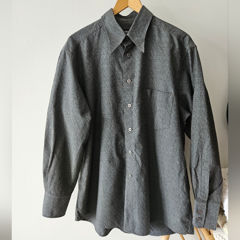 Hugo Boss Classic Gray Men's Dress Shirt